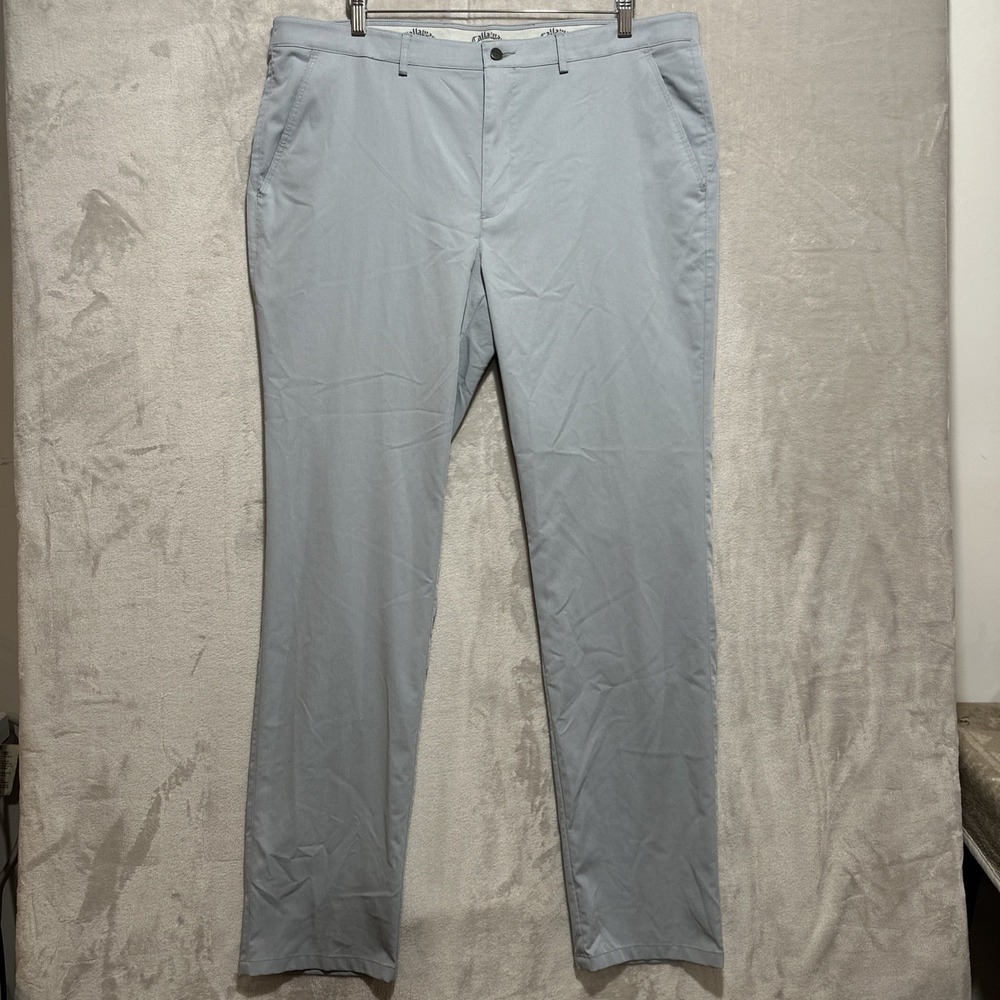 Callaway Men's Golf Pants Size 39 Light Gray Straight Performance Logo‎